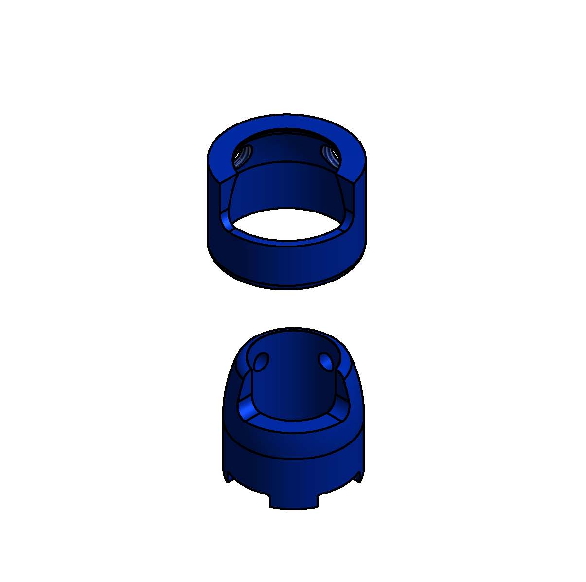 ASSEMBLY SET HB04-PS DN 15-100 PA6GV BLUE FOR PS 12x1