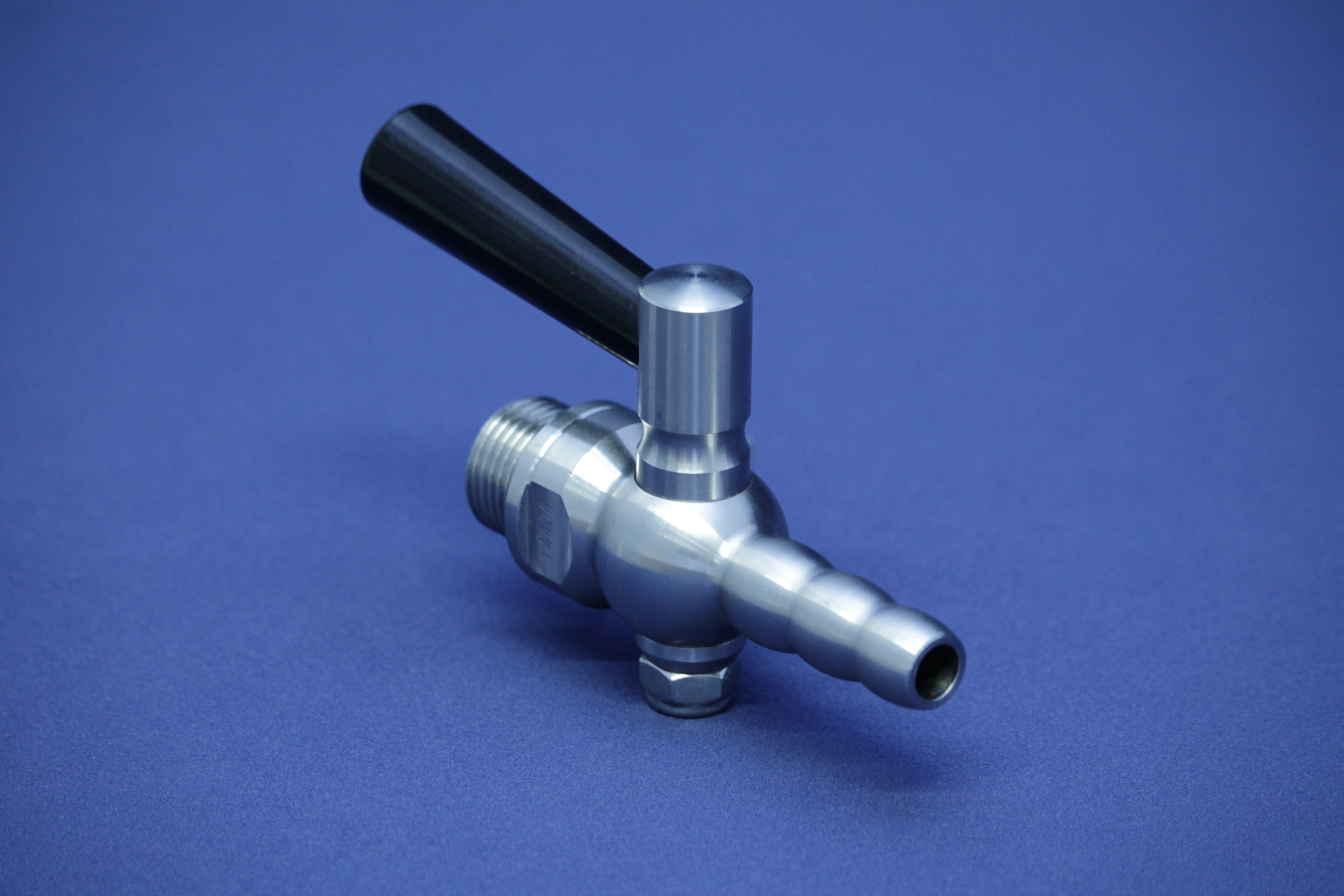 SAMPLE COCK G1/2" WITH NOZZLE 316L BL G=PIPE THREAD ISO228-1